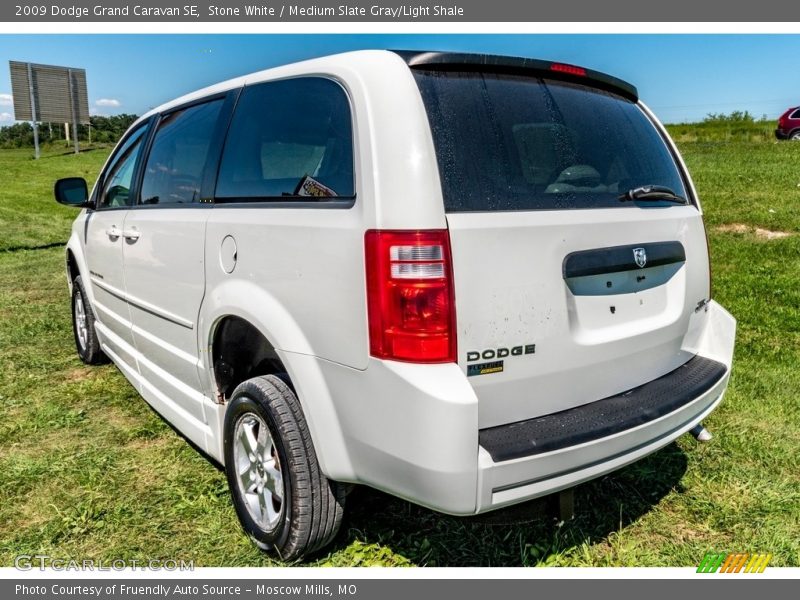 Stone White / Medium Slate Gray/Light Shale 2009 Dodge Grand Caravan SE