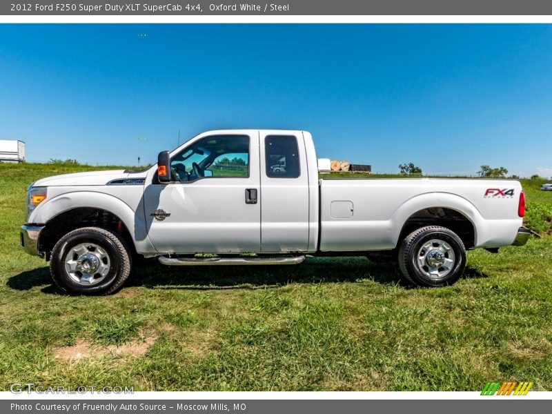 Oxford White / Steel 2012 Ford F250 Super Duty XLT SuperCab 4x4