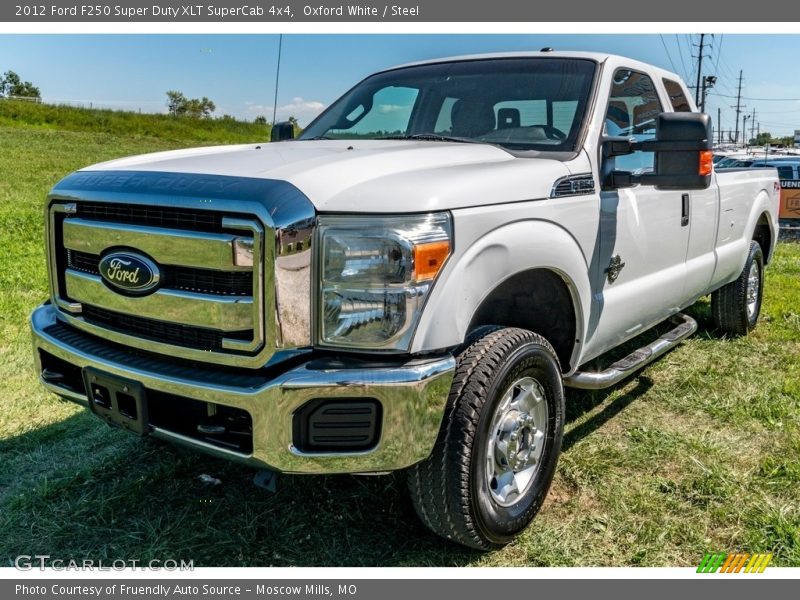 Oxford White / Steel 2012 Ford F250 Super Duty XLT SuperCab 4x4