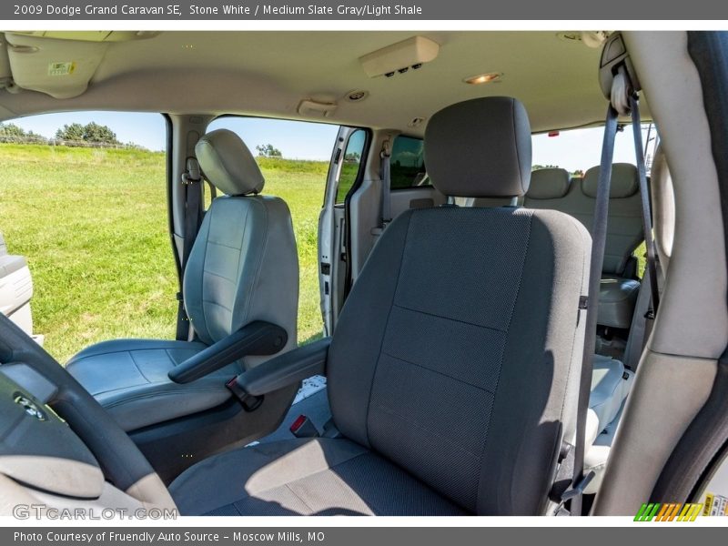 Stone White / Medium Slate Gray/Light Shale 2009 Dodge Grand Caravan SE