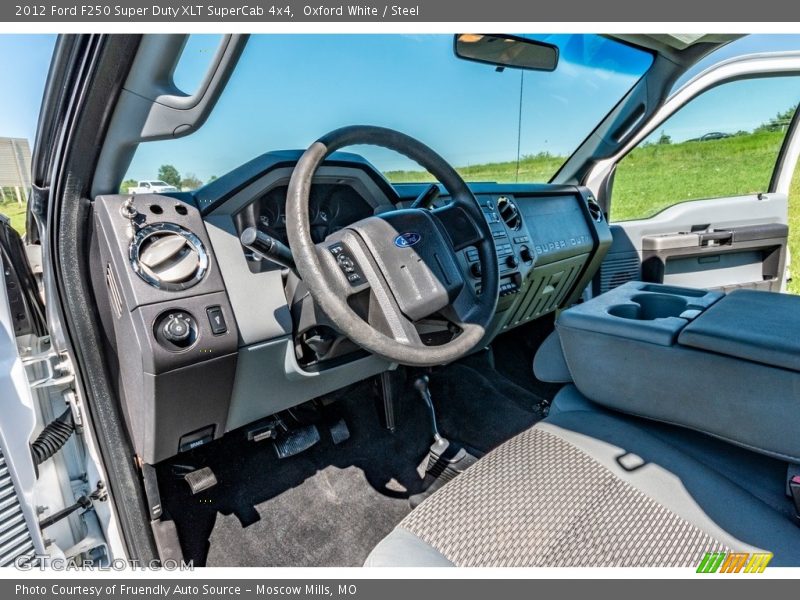 Oxford White / Steel 2012 Ford F250 Super Duty XLT SuperCab 4x4