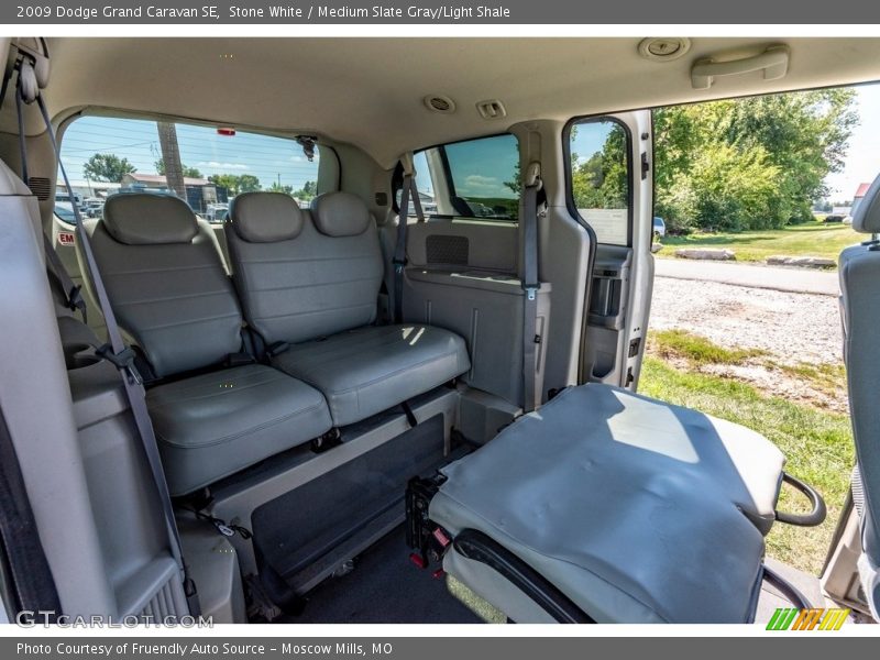 Stone White / Medium Slate Gray/Light Shale 2009 Dodge Grand Caravan SE
