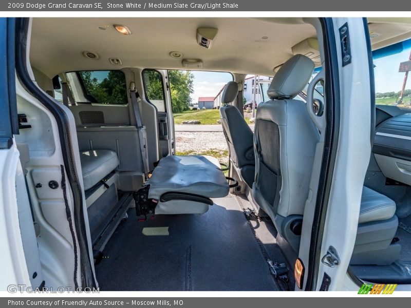 Stone White / Medium Slate Gray/Light Shale 2009 Dodge Grand Caravan SE