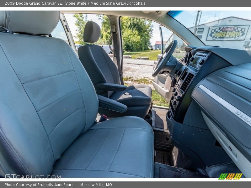 Stone White / Medium Slate Gray/Light Shale 2009 Dodge Grand Caravan SE