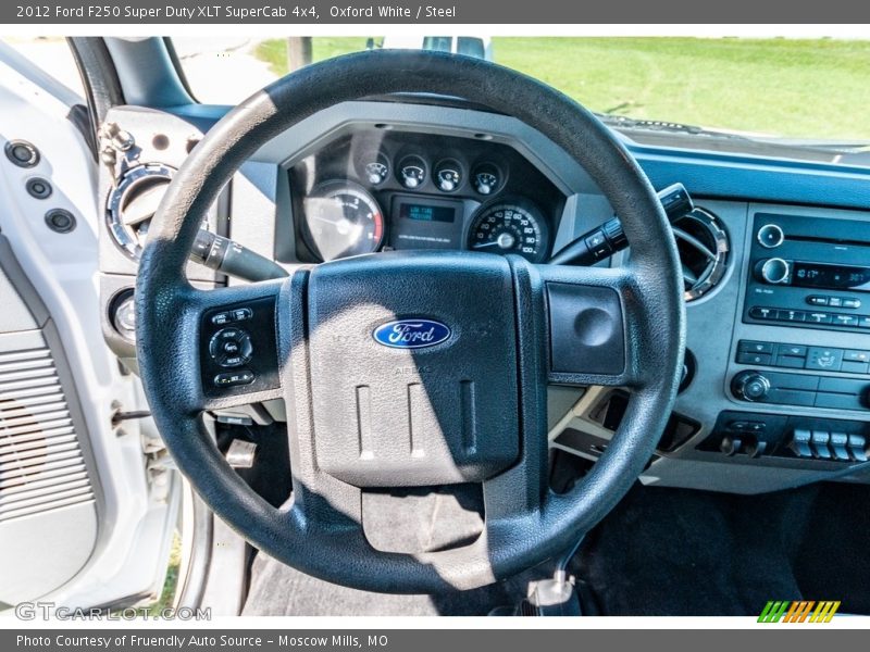 Oxford White / Steel 2012 Ford F250 Super Duty XLT SuperCab 4x4