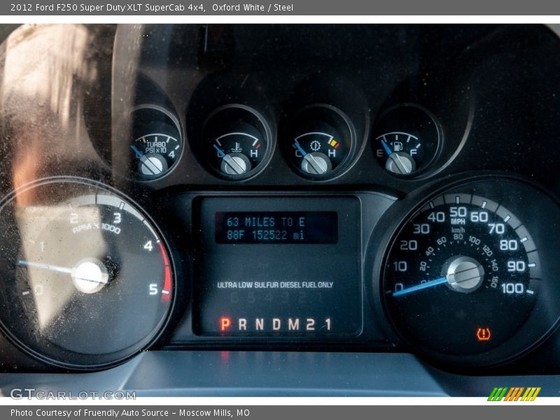 Oxford White / Steel 2012 Ford F250 Super Duty XLT SuperCab 4x4