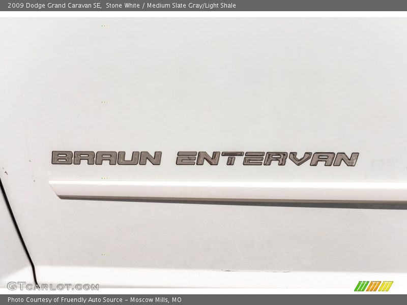 Stone White / Medium Slate Gray/Light Shale 2009 Dodge Grand Caravan SE
