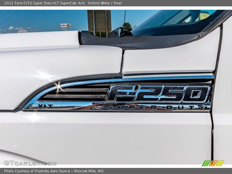 Oxford White / Steel 2012 Ford F250 Super Duty XLT SuperCab 4x4