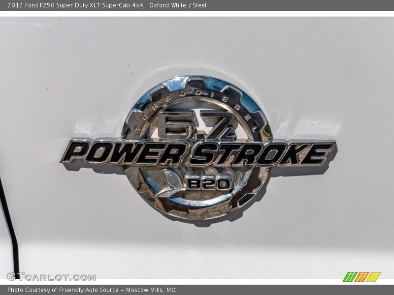 Oxford White / Steel 2012 Ford F250 Super Duty XLT SuperCab 4x4