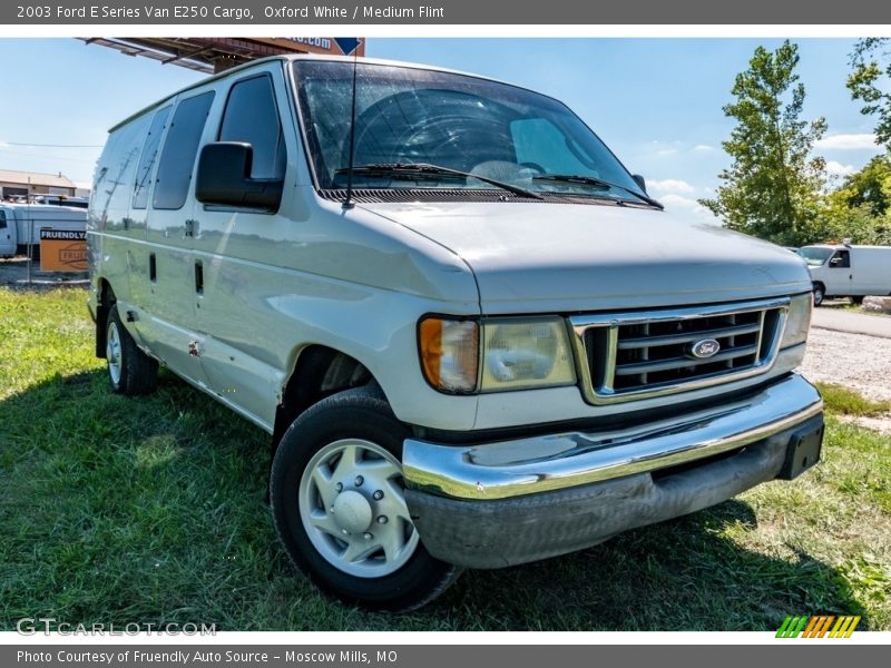 Oxford White / Medium Flint 2003 Ford E Series Van E250 Cargo
