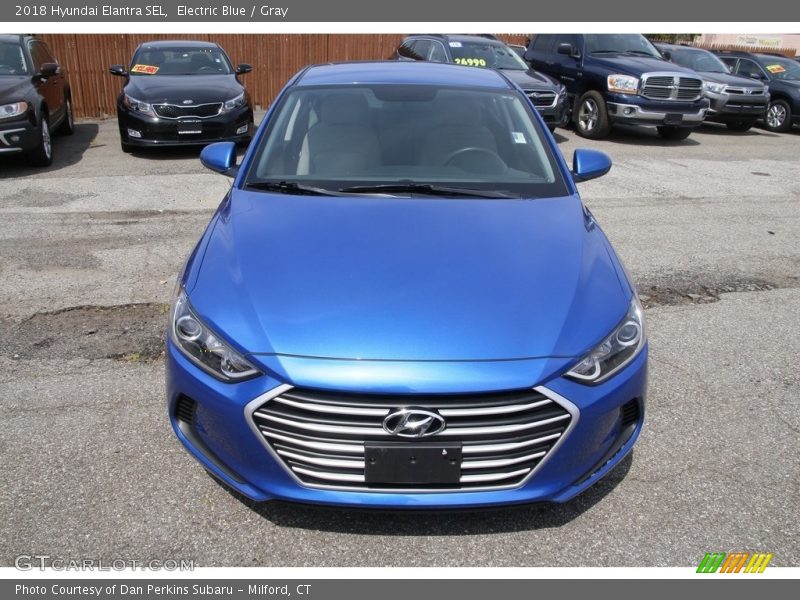 Electric Blue / Gray 2018 Hyundai Elantra SEL