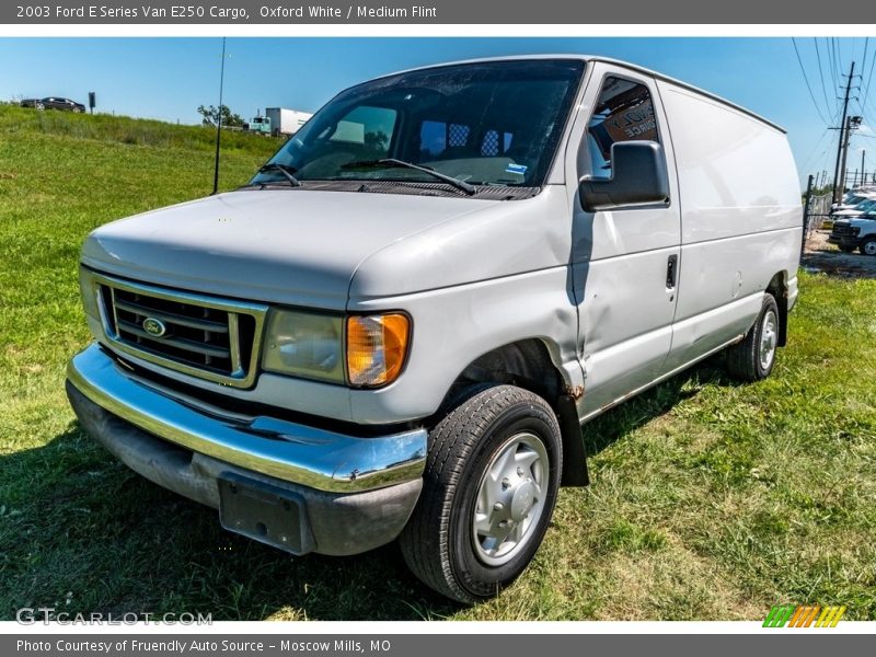 Oxford White / Medium Flint 2003 Ford E Series Van E250 Cargo