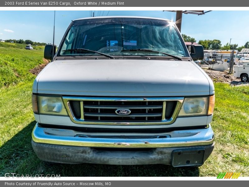 Oxford White / Medium Flint 2003 Ford E Series Van E250 Cargo