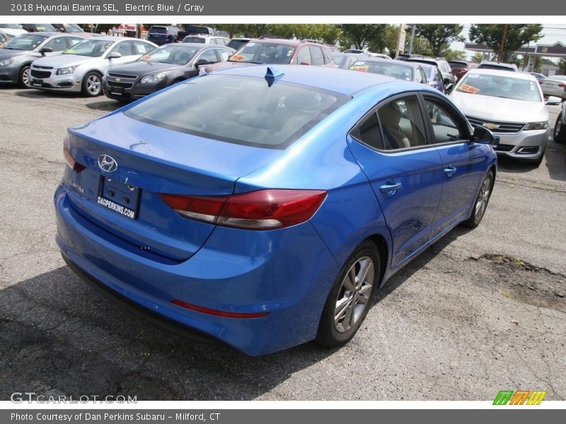 Electric Blue / Gray 2018 Hyundai Elantra SEL