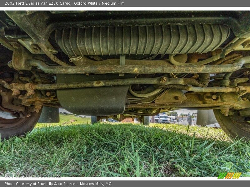 Oxford White / Medium Flint 2003 Ford E Series Van E250 Cargo
