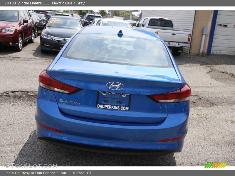 Electric Blue / Gray 2018 Hyundai Elantra SEL