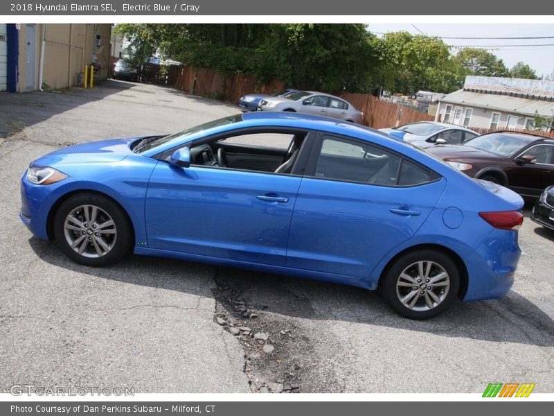 Electric Blue / Gray 2018 Hyundai Elantra SEL