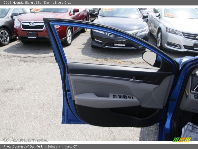 Electric Blue / Gray 2018 Hyundai Elantra SEL