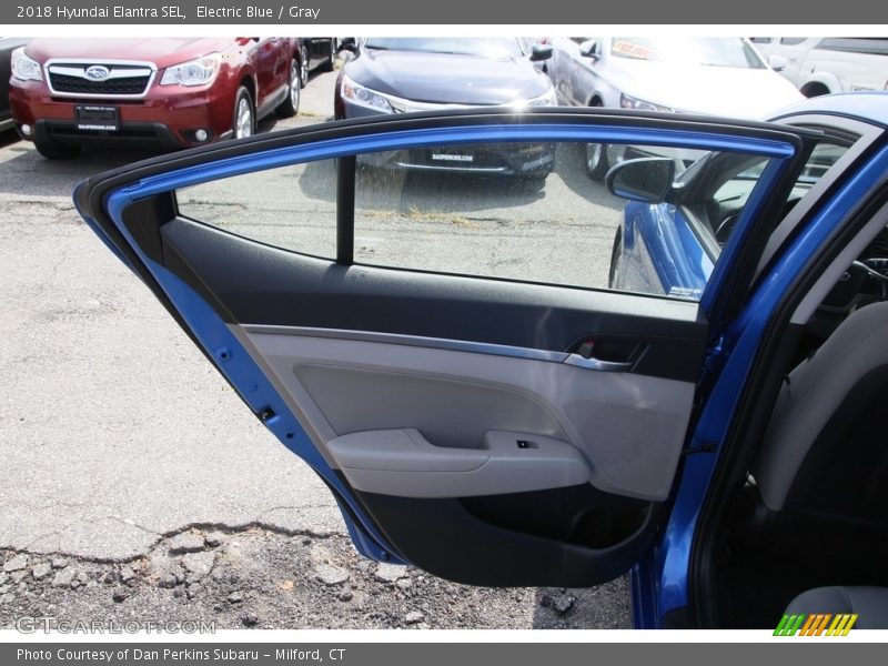 Electric Blue / Gray 2018 Hyundai Elantra SEL