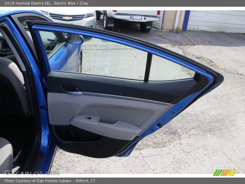 Electric Blue / Gray 2018 Hyundai Elantra SEL