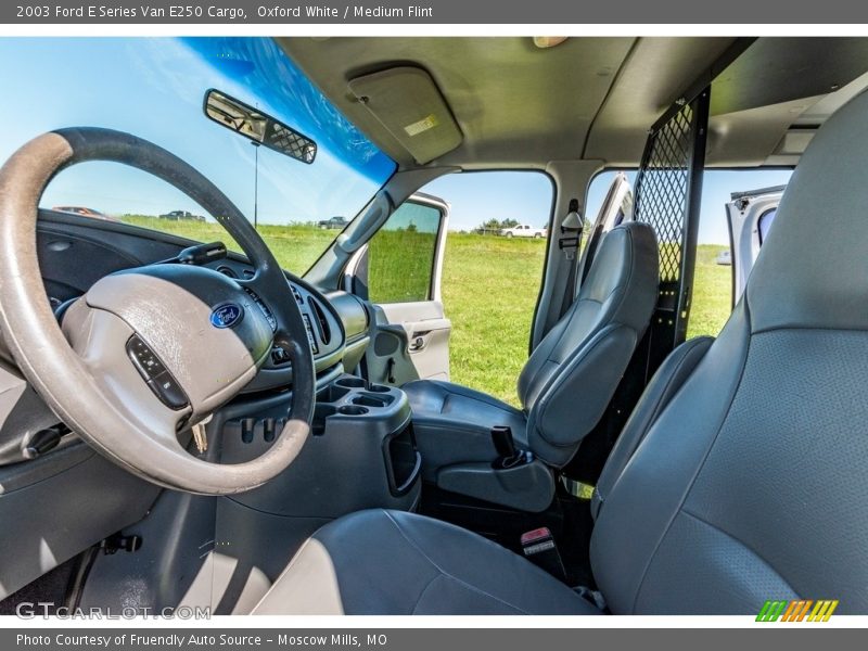 Oxford White / Medium Flint 2003 Ford E Series Van E250 Cargo