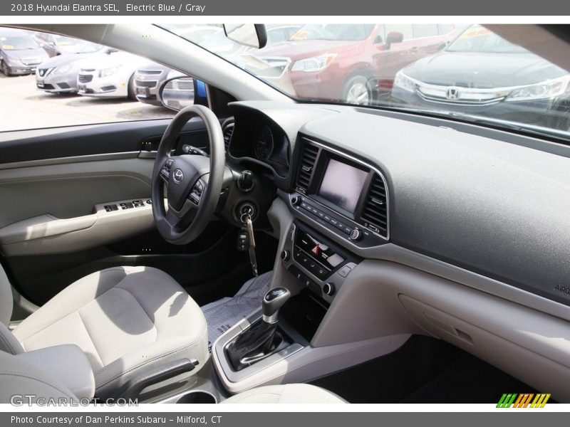 Electric Blue / Gray 2018 Hyundai Elantra SEL