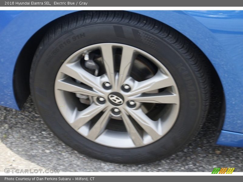 Electric Blue / Gray 2018 Hyundai Elantra SEL