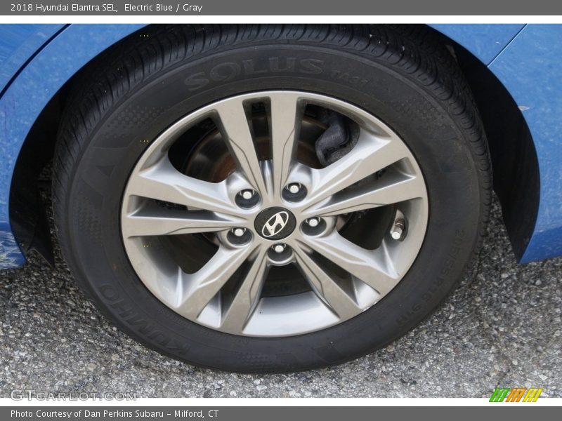 Electric Blue / Gray 2018 Hyundai Elantra SEL