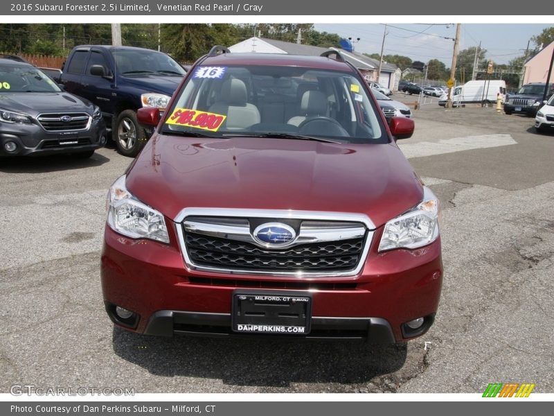 Venetian Red Pearl / Gray 2016 Subaru Forester 2.5i Limited