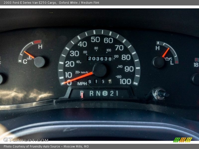 Oxford White / Medium Flint 2003 Ford E Series Van E250 Cargo