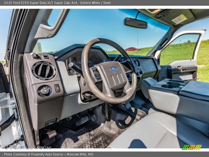 Oxford White / Steel 2015 Ford F250 Super Duty XLT Super Cab 4x4