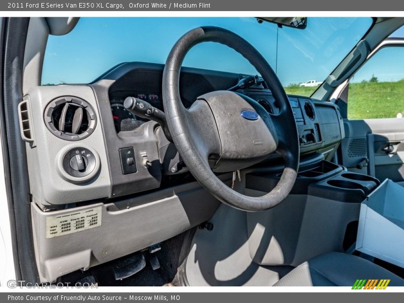 Oxford White / Medium Flint 2011 Ford E Series Van E350 XL Cargo