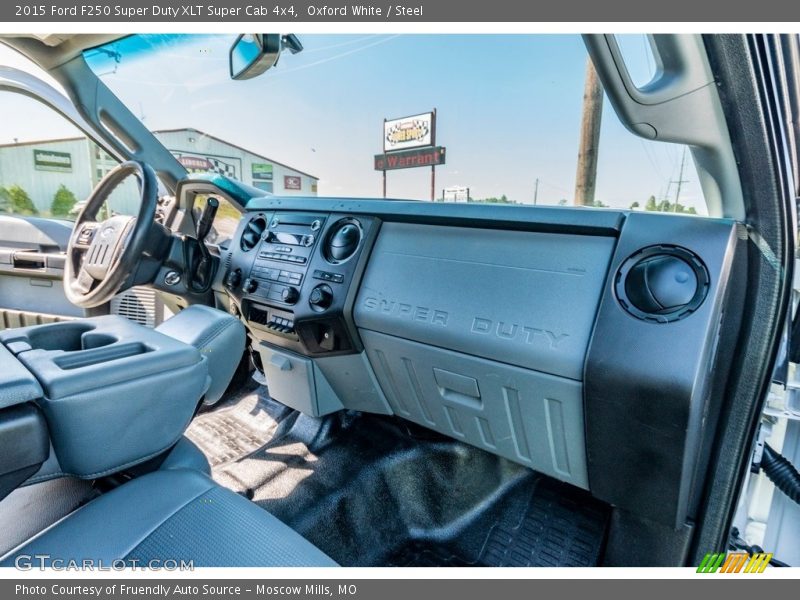 Oxford White / Steel 2015 Ford F250 Super Duty XLT Super Cab 4x4
