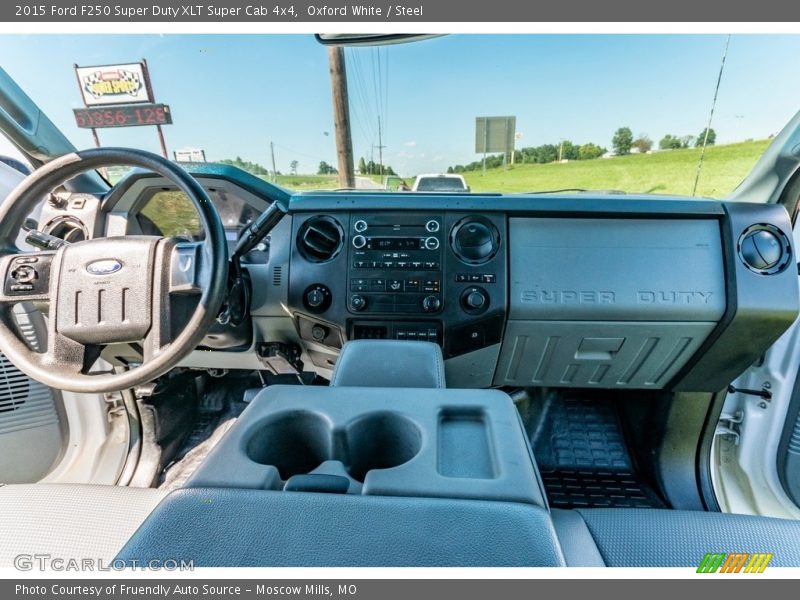 Oxford White / Steel 2015 Ford F250 Super Duty XLT Super Cab 4x4