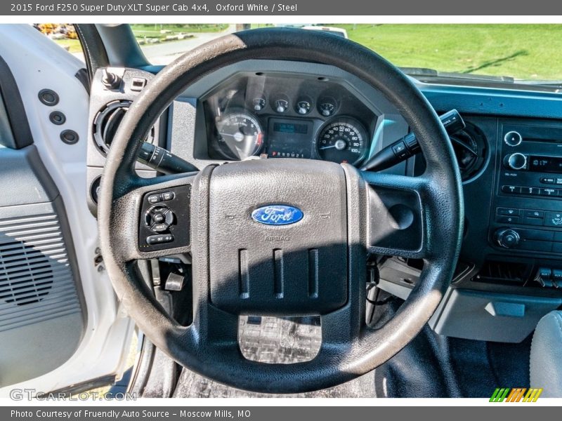 Oxford White / Steel 2015 Ford F250 Super Duty XLT Super Cab 4x4