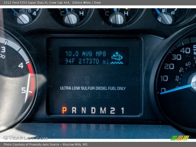 Oxford White / Steel 2012 Ford F350 Super Duty XL Crew Cab 4x4