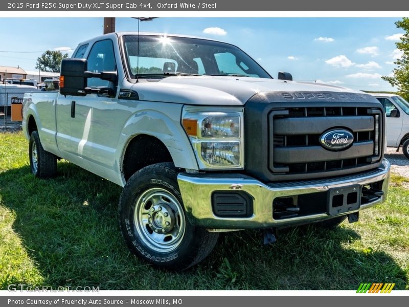 Oxford White / Steel 2015 Ford F250 Super Duty XLT Super Cab 4x4