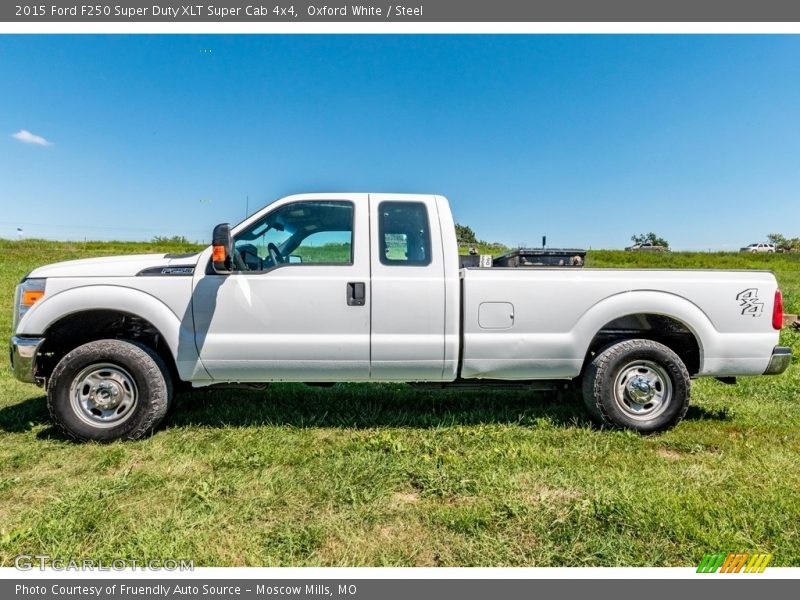 Oxford White / Steel 2015 Ford F250 Super Duty XLT Super Cab 4x4