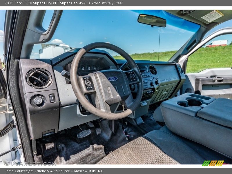 Oxford White / Steel 2015 Ford F250 Super Duty XLT Super Cab 4x4