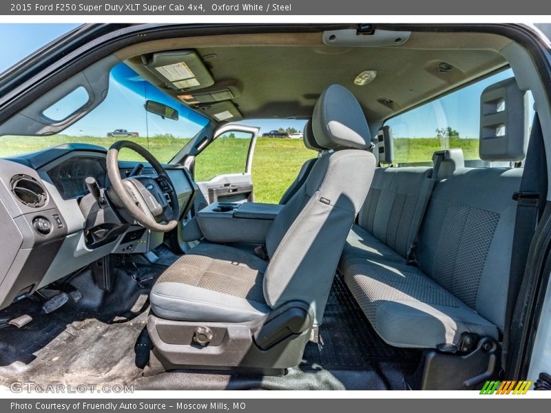 Oxford White / Steel 2015 Ford F250 Super Duty XLT Super Cab 4x4