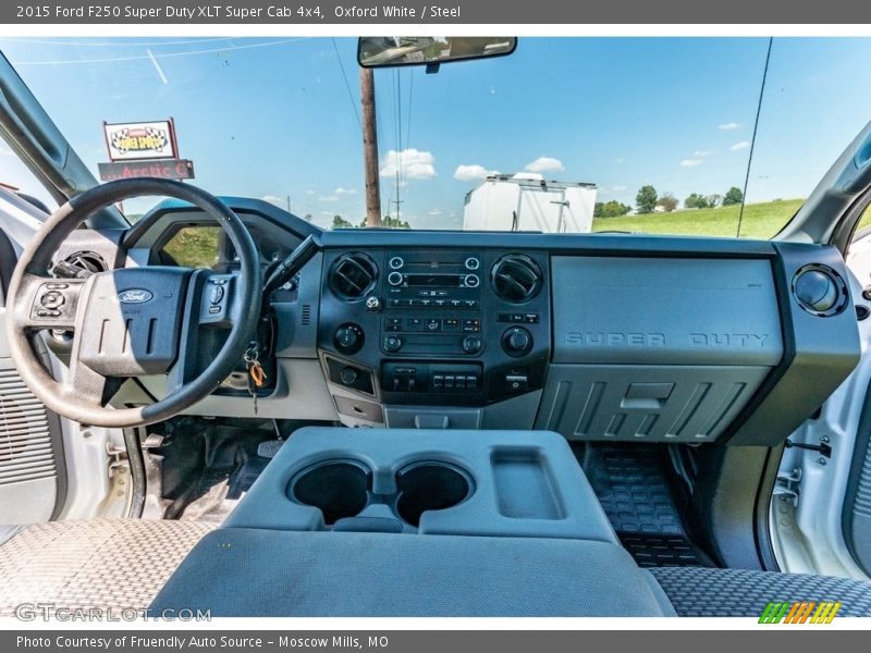 Oxford White / Steel 2015 Ford F250 Super Duty XLT Super Cab 4x4