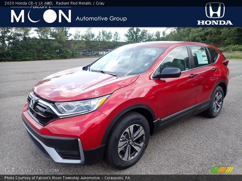 Radiant Red Metallic / Gray 2020 Honda CR-V LX AWD