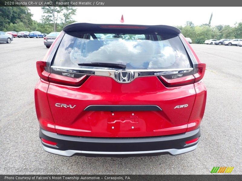 Radiant Red Metallic / Gray 2020 Honda CR-V LX AWD