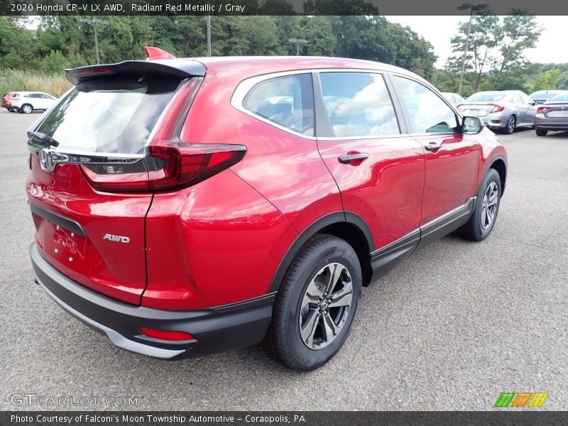 Radiant Red Metallic / Gray 2020 Honda CR-V LX AWD