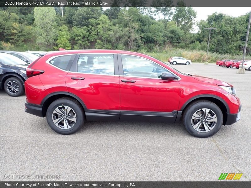 Radiant Red Metallic / Gray 2020 Honda CR-V LX AWD