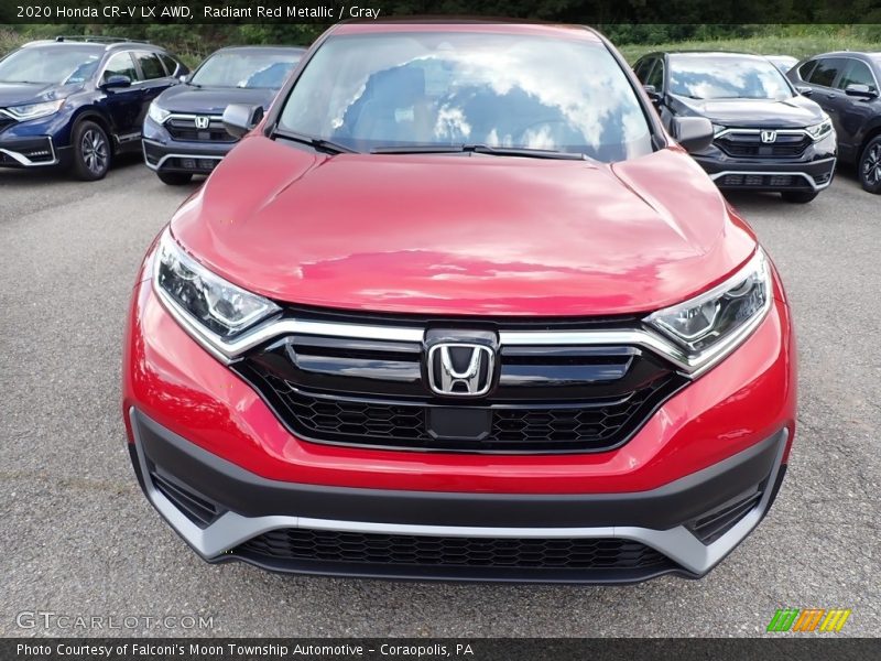 Radiant Red Metallic / Gray 2020 Honda CR-V LX AWD