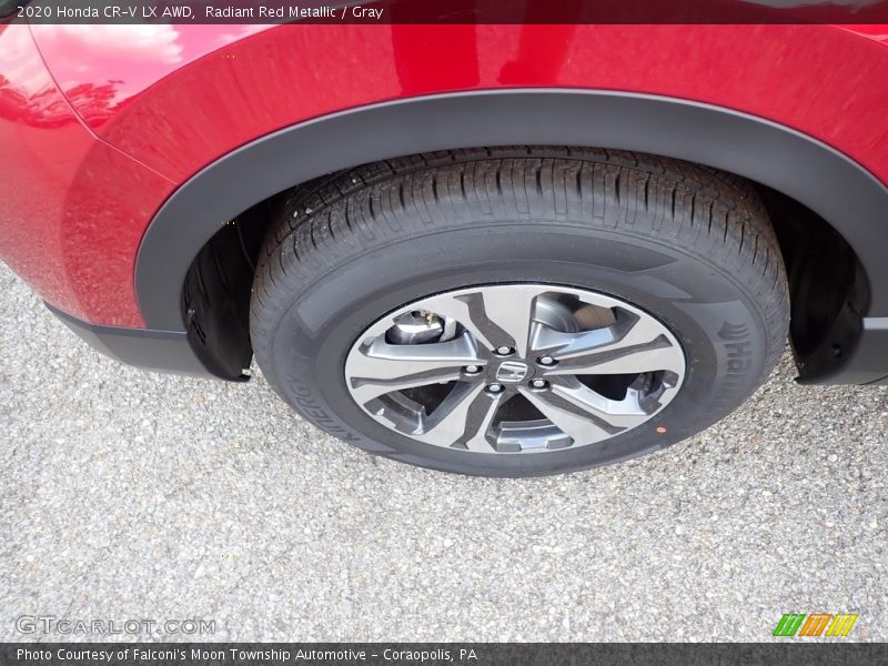 Radiant Red Metallic / Gray 2020 Honda CR-V LX AWD