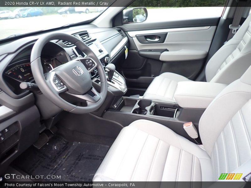 Radiant Red Metallic / Gray 2020 Honda CR-V LX AWD