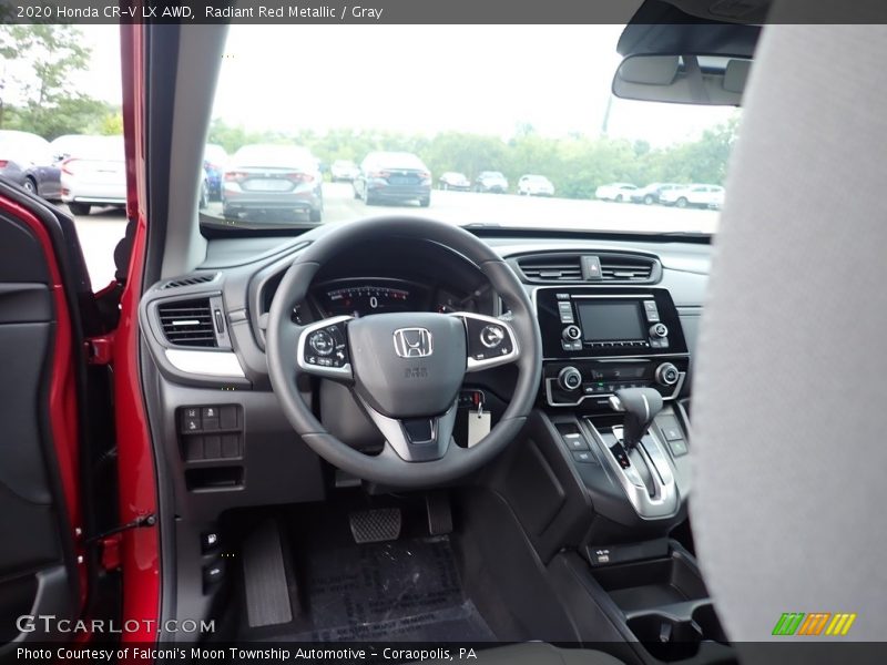 Radiant Red Metallic / Gray 2020 Honda CR-V LX AWD