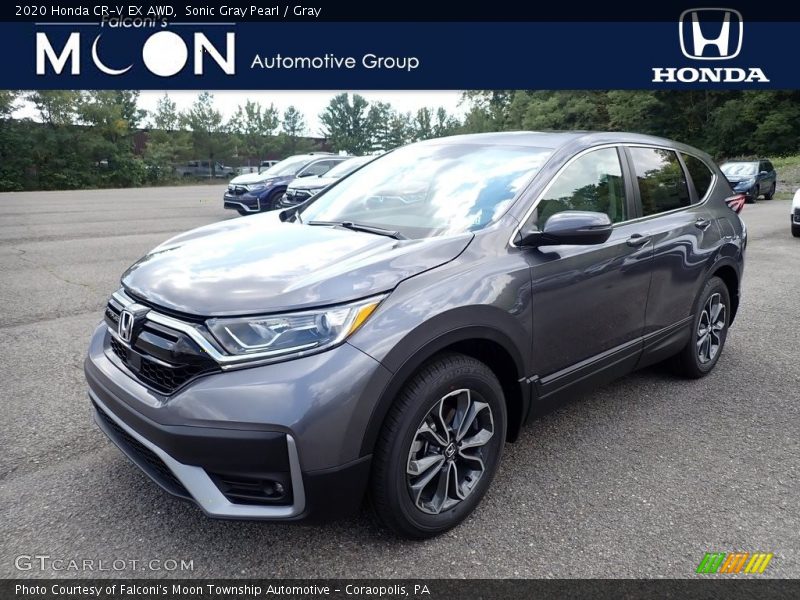 Sonic Gray Pearl / Gray 2020 Honda CR-V EX AWD